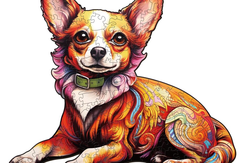 Fából készült kirakós – Chihuahua Charming Chihuahua 66db61114b863