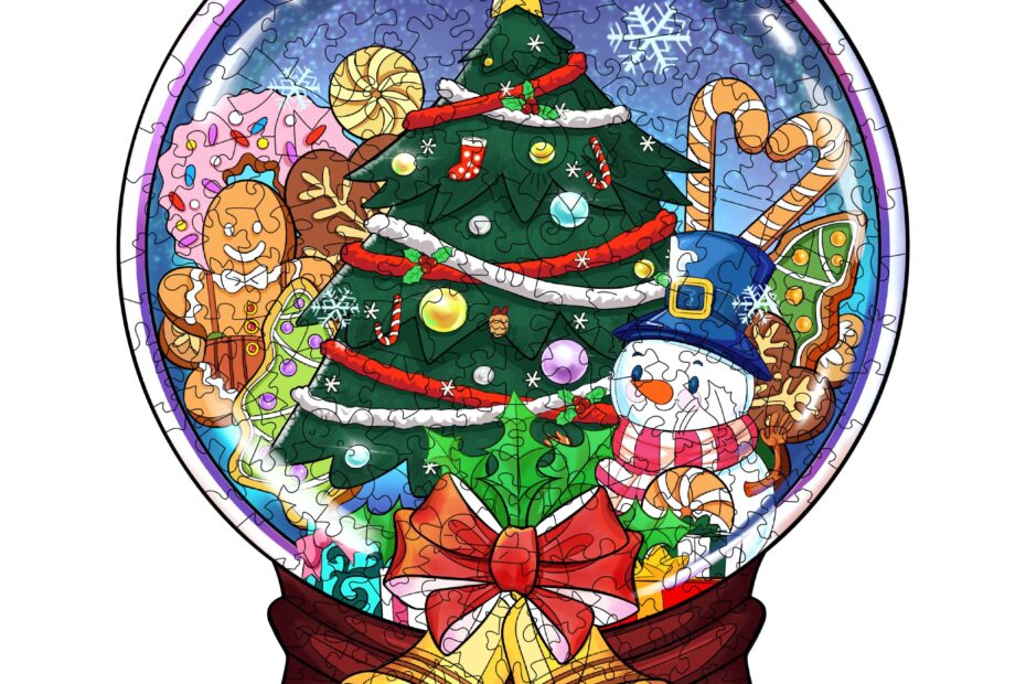Fából készült kirakós játék-CHRISTMAS CRYSTAL BALL 66ddb7207a2ec