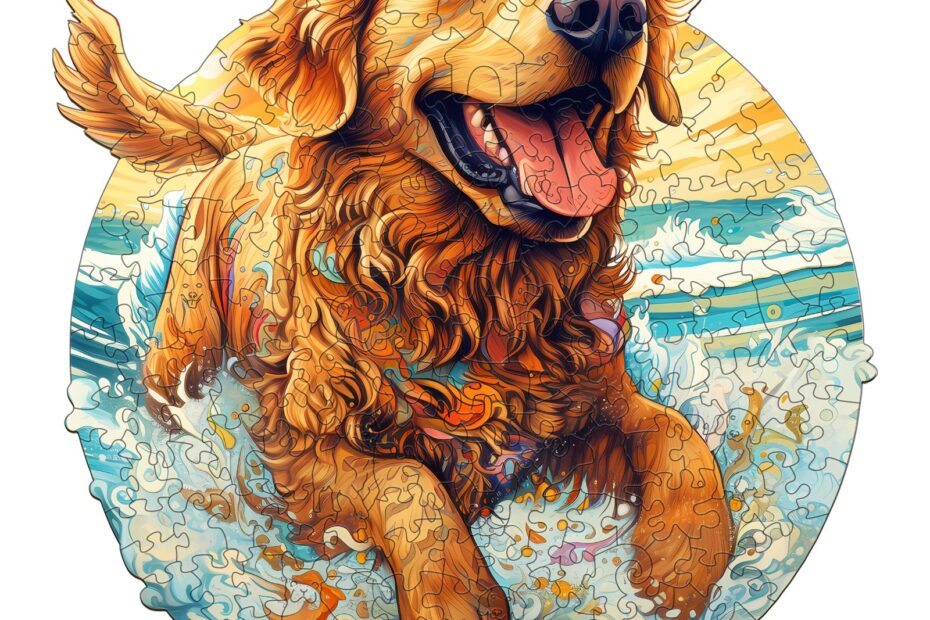 Fa kirakós – Boldog Golden Retriever 66da4a8deaadb