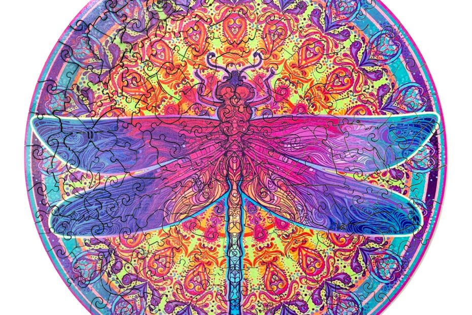 Fa kirakós – Mandala DRAGONFLY 2 66dcde9696b4f