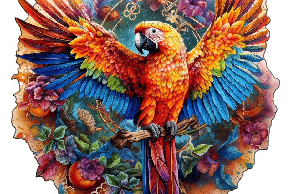 Fa puzzle-puzzle – Csintalan papagáj 66ddd5f645d2a