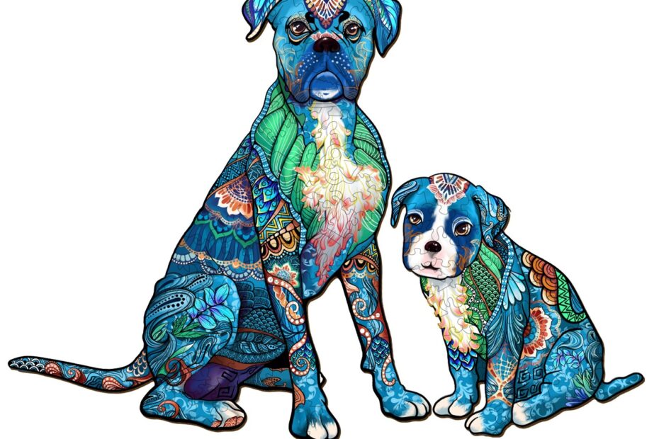 Fából készült kirakós-Parent-Boxer puzzle 66dbb36b2e7b8