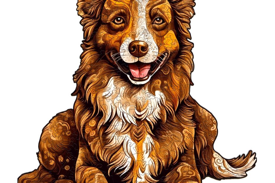 Fa kirakós-puzzle-okos border collie 66def6e61b1a3