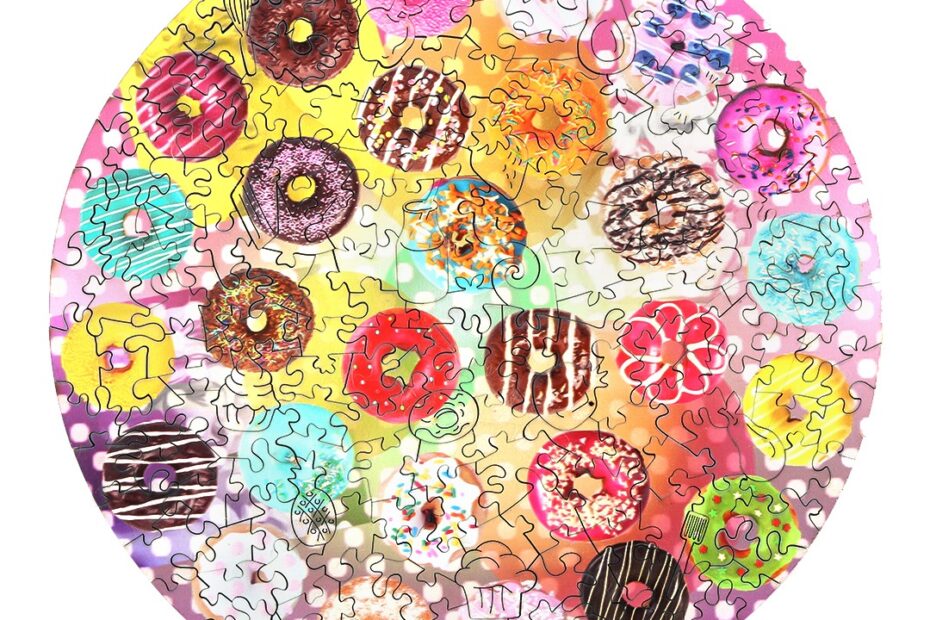 Fa kirakós játék-SWEET DOUGHNUT 66dc587fad1b0