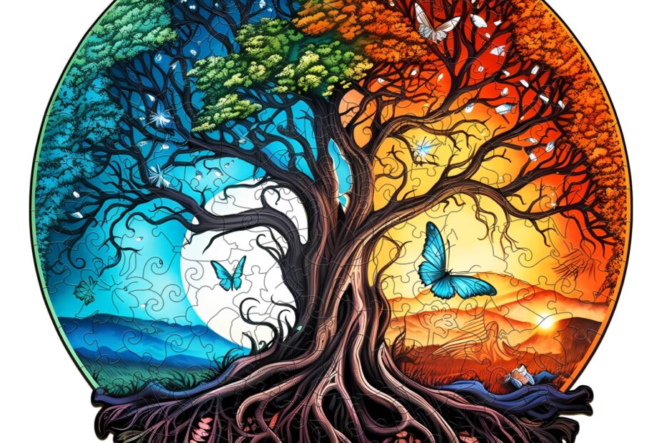 Fa kirakós – YIN YANG TREE OF LIFE-5 66dce8e44bc5d